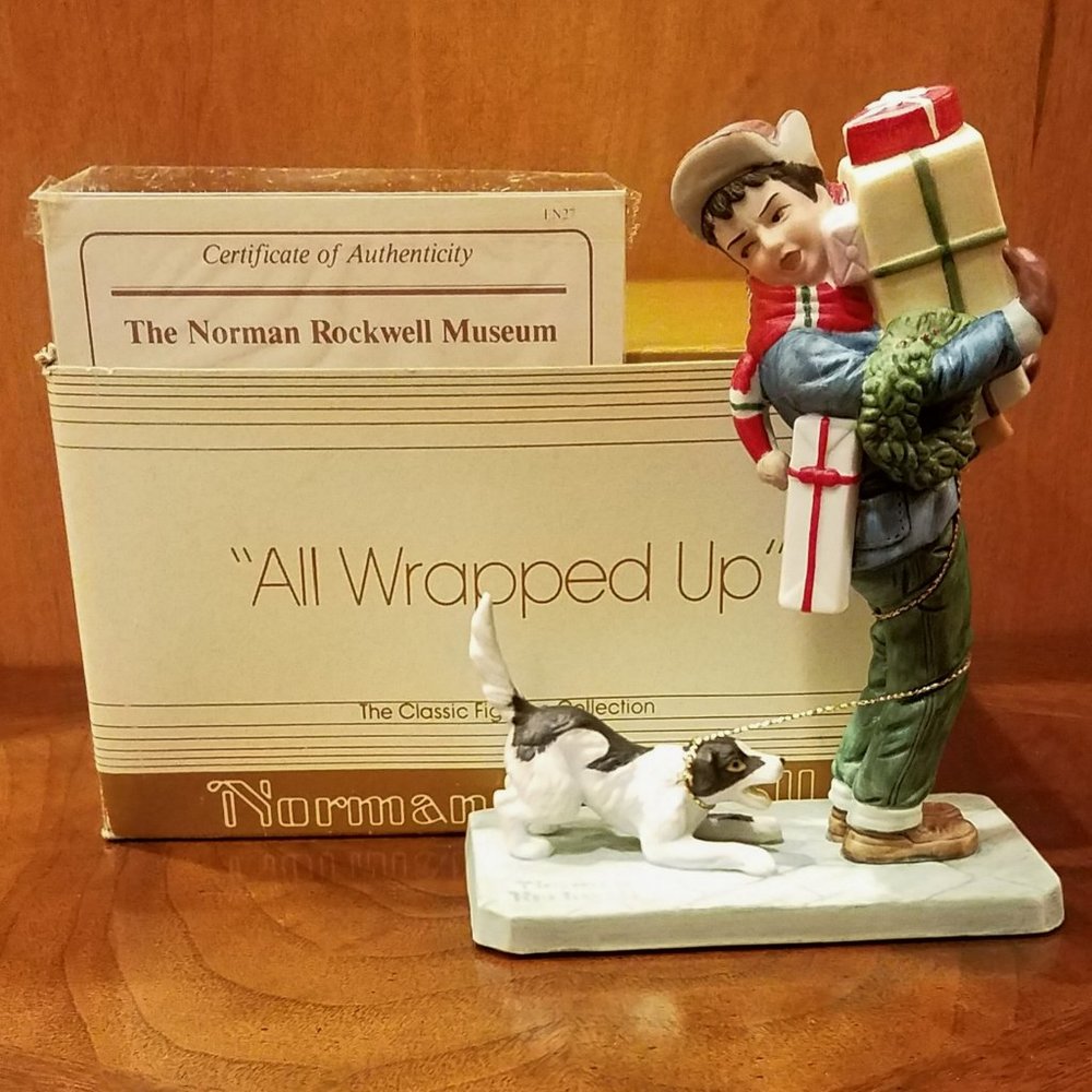 Norman Rockwell "All Wrapped Up" Figurine